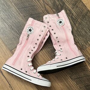 Converse Light Pink Knee-High Sneakers